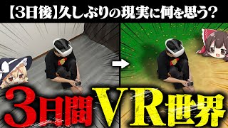 【危険かも】VR世界で3日間生活したらどうなる？【ゆっくり実況】