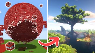 【マイクラ】1万個のTNTで吹っ飛ばした後に再生させるプロジェクト【MENクラ】【experiment】