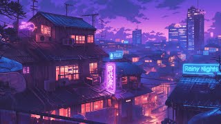 Retro Lo-fi Hip Hop Beats 🚉 Vintage Vibes & 80s & 90s Tokyo Town Ambience 🌆 Lofi Rain Playlist
