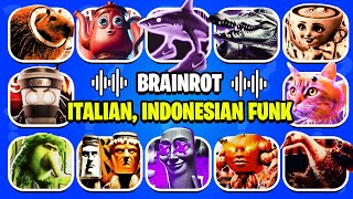 Guess ITALIAN & INDONESIAN BRAINROT FUNK Edition | Tung Tung Sahur Funk, Bombardino Crocodilo Funk