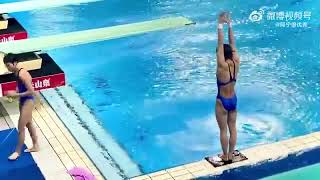 Chinese diving team training is impressive