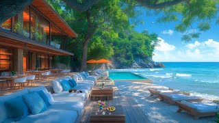 Positive Bossa Nova for a Peaceful New Day - Morning Jazz by a Beautiful Seaside Cafe