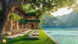 Tranquil Seaside Melodies - Bossa Nova Jazz Music & Ocean Waves Sounds Are Ideal For Winding Down