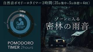 Concentrate with the sound of rain! A scientifically correct way to concentrate [Pomodoro timer]