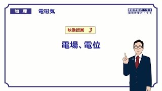 【高校物理】　電磁気3　電場、電位　（２１分）