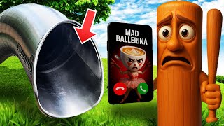 MAD Tung SAHUR and BALLERINA cappuccino / Slide eater ate all BRAINROT animals