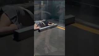 I saw a drunk girl falling asleep in a parking lot