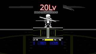 undertale AU インフレしていくプレイヤーの攻撃集 #undertaleau #shorts