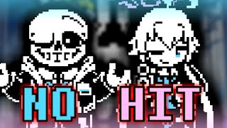 【NO HIT】AOHARU DUO Sans&Hoshino戦 ノーダメージクリア (AOHARUTALE x Visitor From Underground)