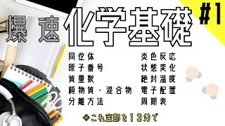【爆速化学基礎】#1 電子配置あたりまで ※解説は速いのでご注意ください。