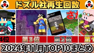 ✂️ 11月のドズル社がまるわかり!再生回数ランキングTOP10👑ぎゅっとまとめ【ドズル社】【ドズル/ぼんじゅうる/おんりー/おらふくん/おおはらMEN】【切り抜き】【2024】