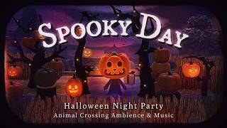 Animal Crossing Halloween vibes🎃Spooky and Cute Halloween Music Playlist + Ambient – 2 Hours🐈‍⬛🍭