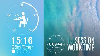 Sound of waves [Pomodoro timer] [BGM for studying/working] [Ultra concentration]