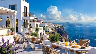 Happy Bossa Nova Music at Beach Cafe Ambience ~ Sweet Jazz Music & Wave Sound for Relax, Study, Work
