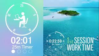 4 types of natural sounds [Pomodoro timer] [BGM for studying/working] [Ultra concentration]