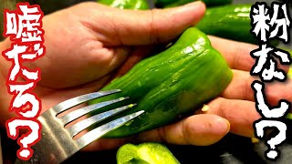 ネットで嘘みたいなピーマンの肉詰めのがバズってたので晒します