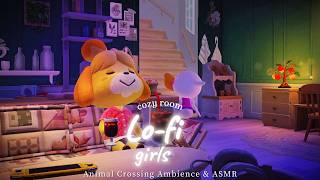 ACNH BGM - Lo-fi Girls🍒 Cozy room, relaxing chill hop, lo-fi music playlist 🎧 2hour / game ambience