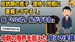 高校生の息子の酷い反抗期に耐え続けてきた母親。ある日、ついに限界を迎えた母親は…【2ch修羅場スレ・ゆっくり解説】