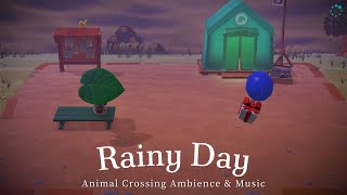 ACNH BGM - Rainy Island 🌧️acnh Original Music & relaxing rain sound 🍃 3 Hours🎧