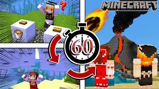 【マイクラ】60秒ごとに何かが起こる島でサバイバル生活【ゆっくり実況】