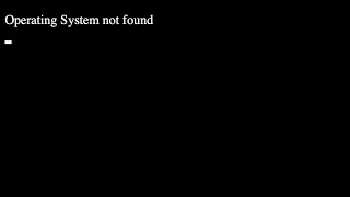 Operating System not found