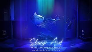 8 Hour Aquarium Ambience from Animal Crossing 🐠🫧 | Gentle Water Sounds for Deep Sleep & Study | 4K