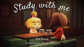 ☔Rainy Day at "The Roost" Pomodoro 50/10⏰4H | STUDY WITH BREWSTER☕/ In-Game Ambience🎧/ Study with me