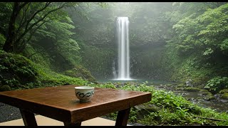 【自然音ASMR|日本の森の中の滝の音でリラックスと睡眠を促進】Relax and Sleep with Waterfall Sounds in a Japanese Forest